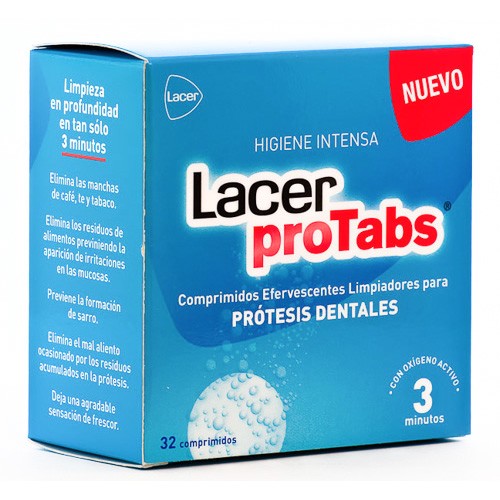 Lacer Protabs. Limp. Prótesis dental 32c